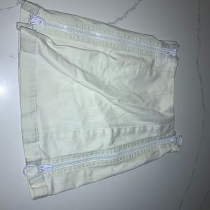 Carmar Denim LF white mini skirt